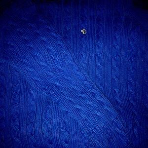 This is an royal blue Ralph Lauren sweater